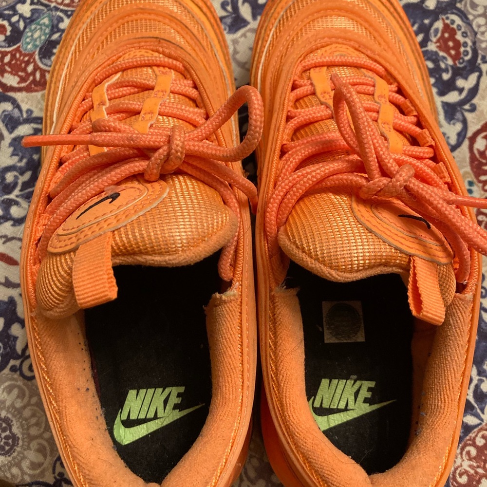 Orange Air Max Nike sneakers size 6